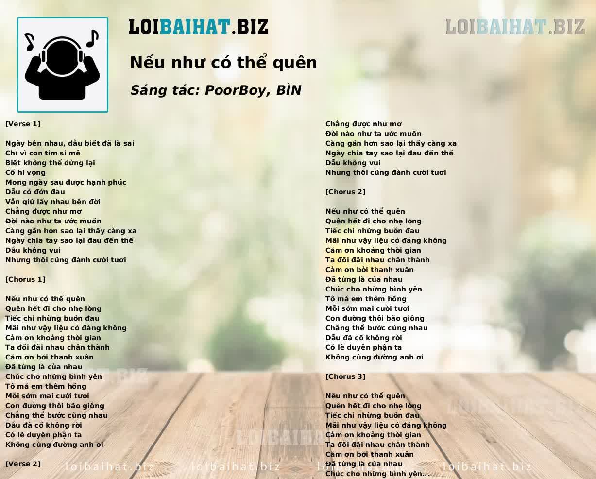 Nếu như có thể quên
