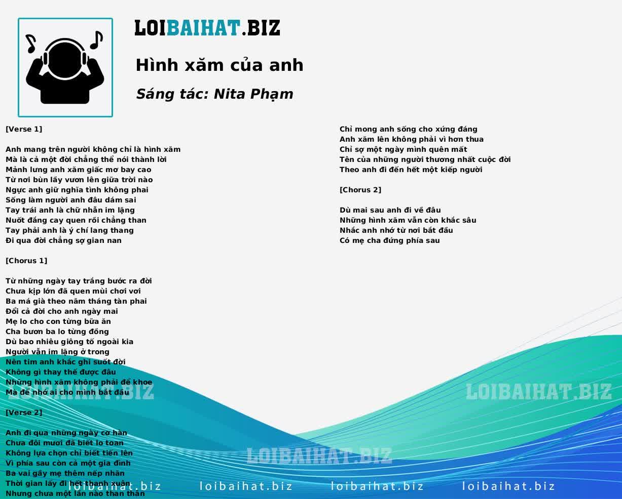Hình xăm của anh