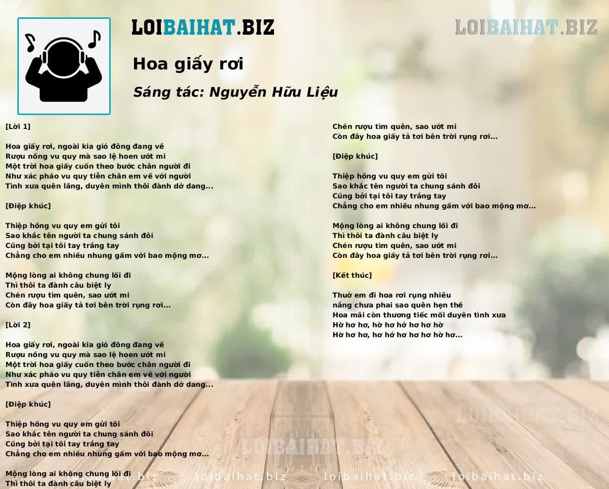 Hoa giấy rơi