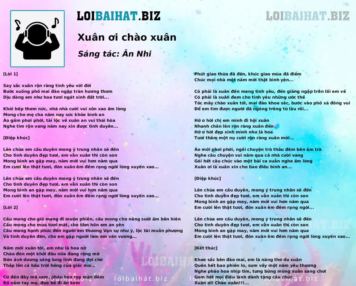 Xuân ơi chào xuân