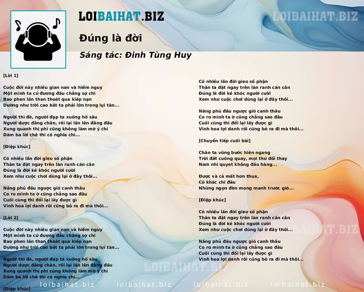 Đúng là đời