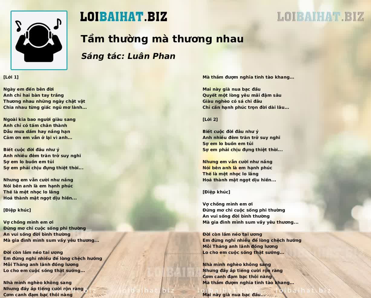 Tầm thường mà thương nhau