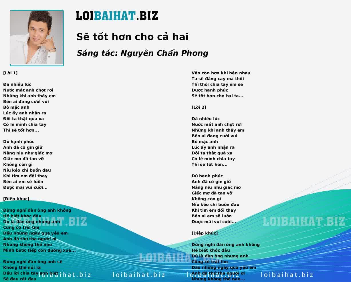 Sẽ tốt hơn cho cả hai