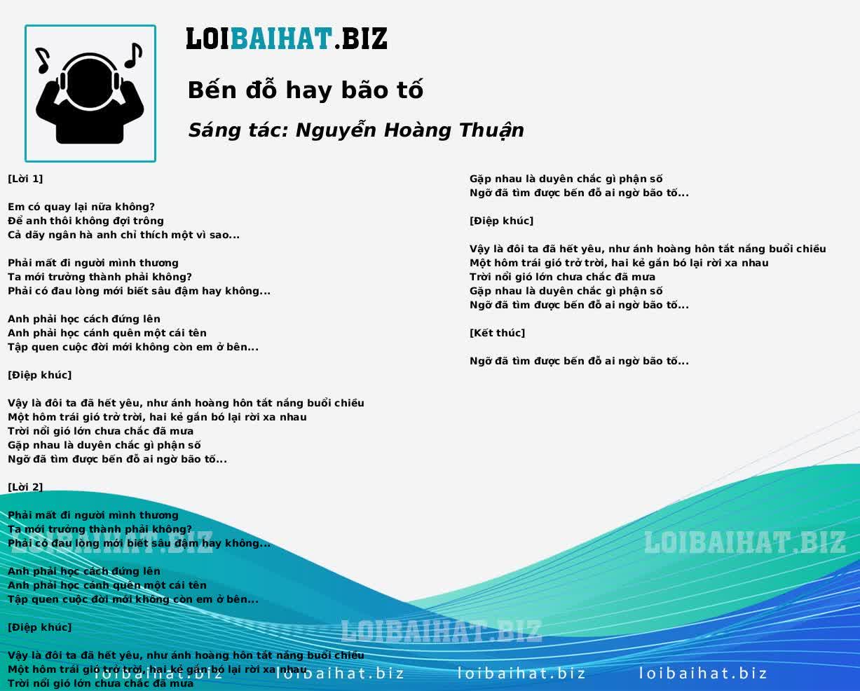 Bến đỗ hay bão tố