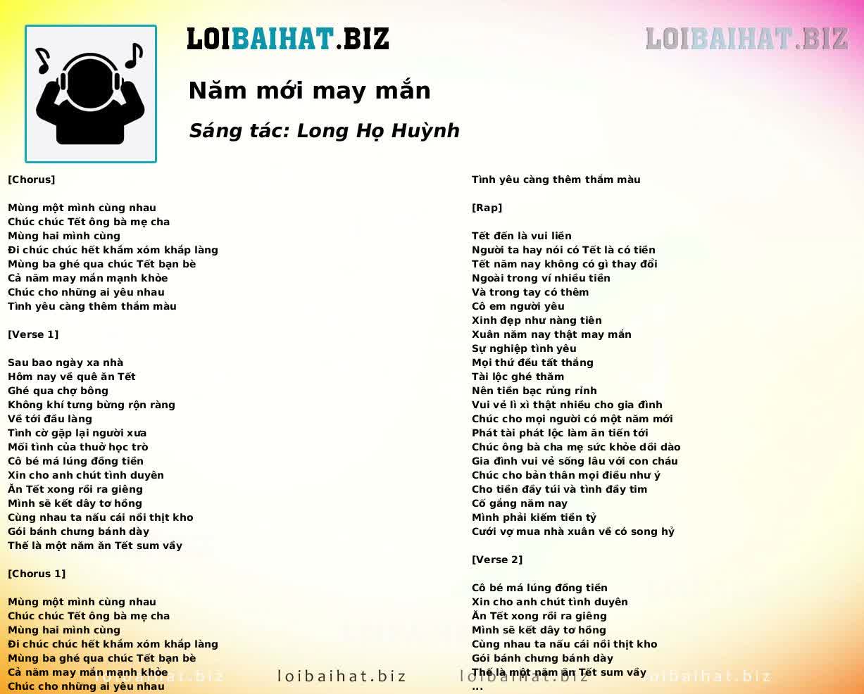 Năm mới may mắn