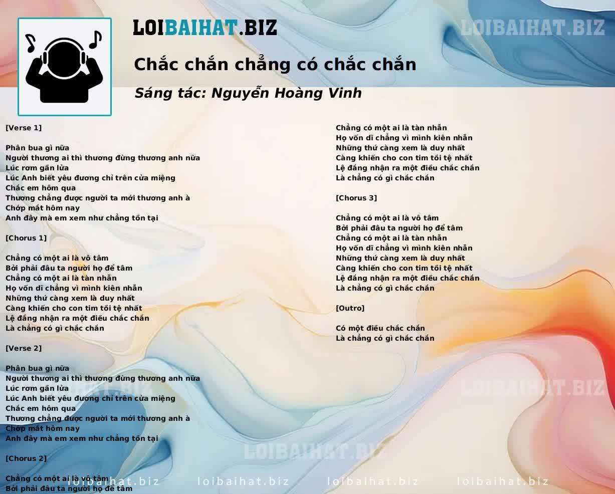 Chắc chắn chẳng có chắc chắn