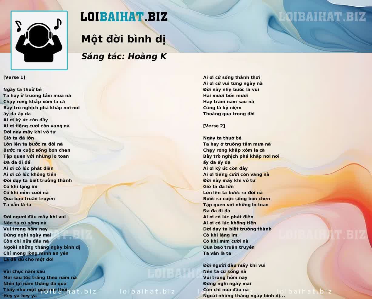 Một đời bình dị