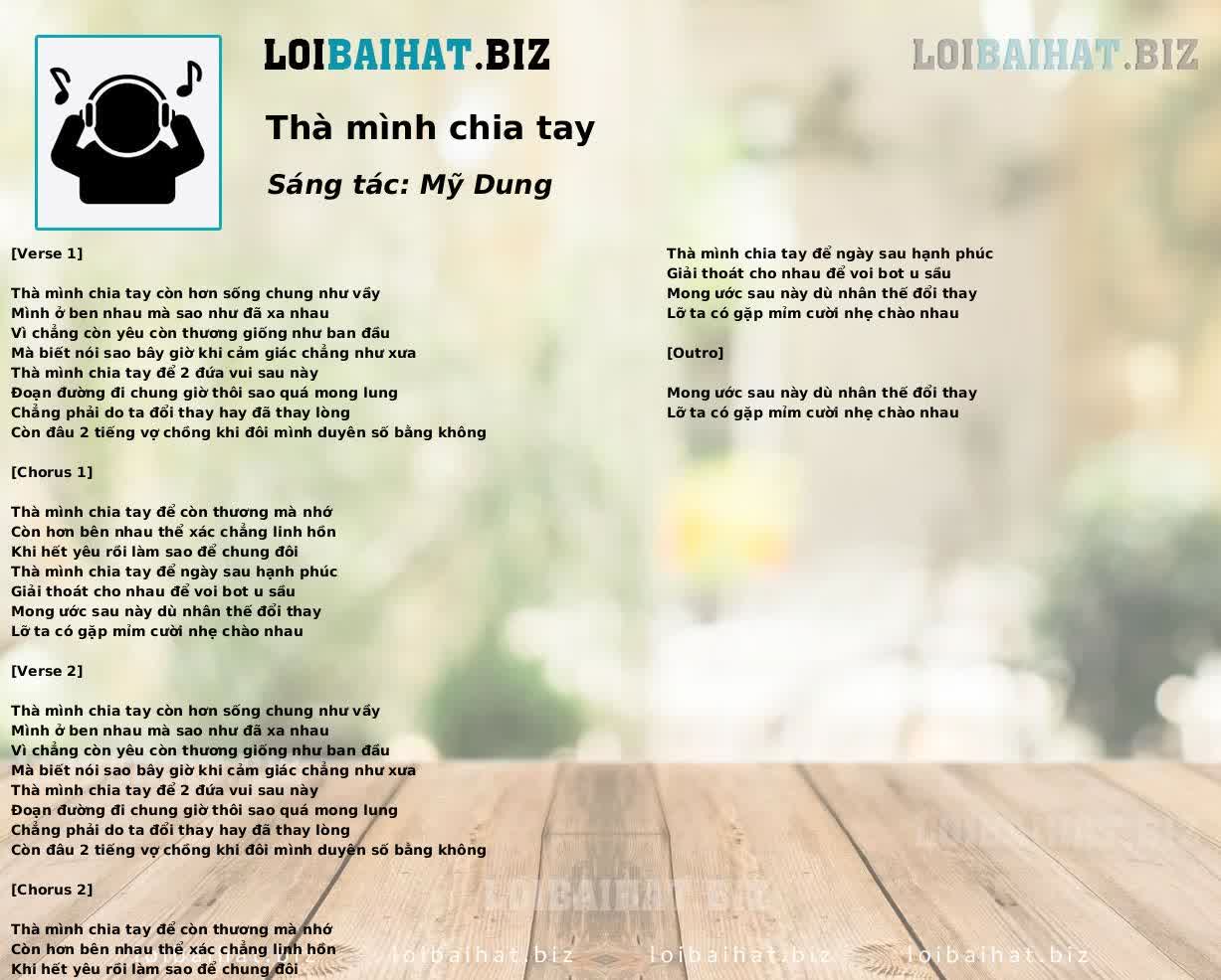 Thà mình chia tay