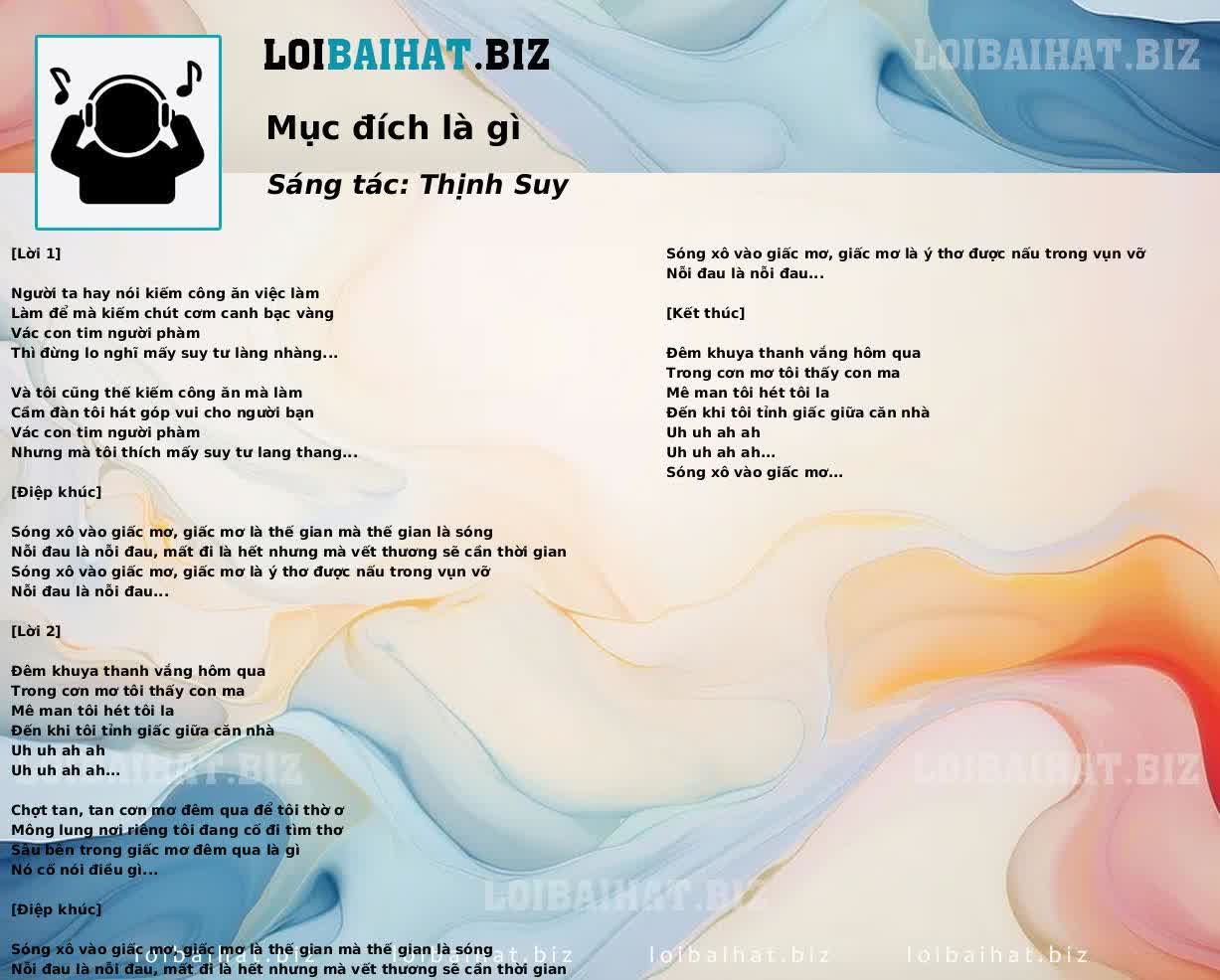 Mục đích là gì