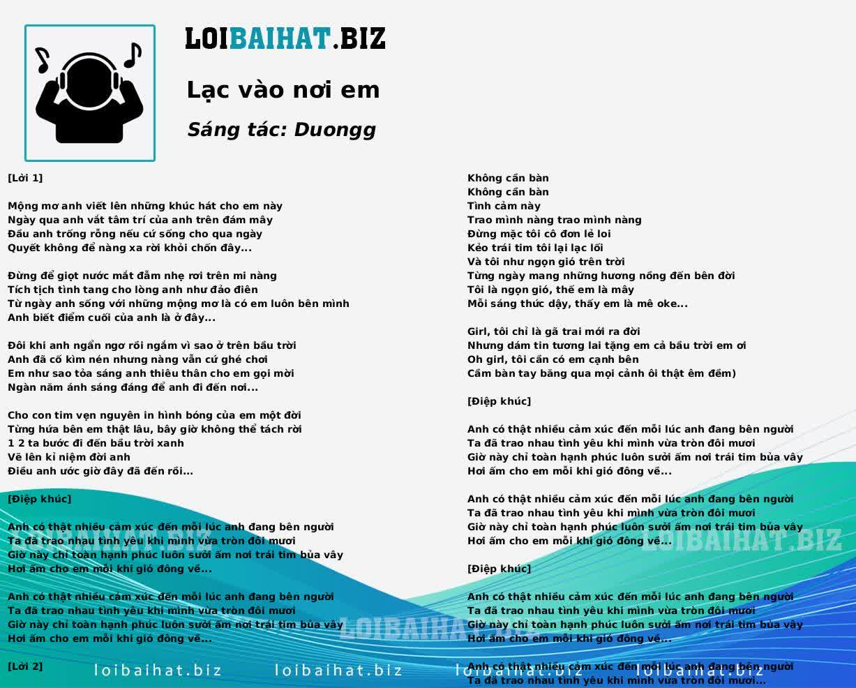 Lạc vào nơi em