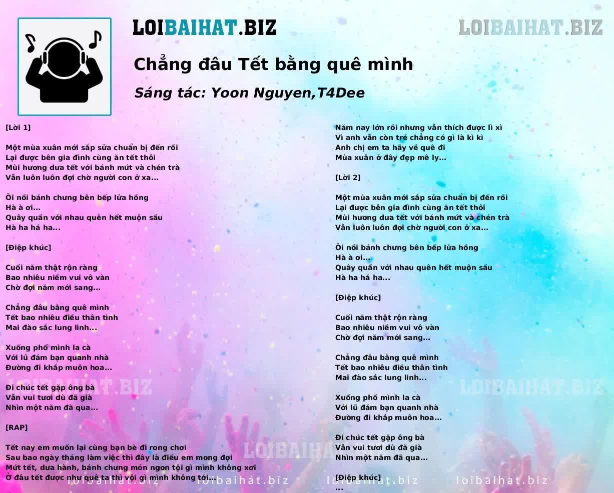 Chẳng đâu Tết bằng quê mình