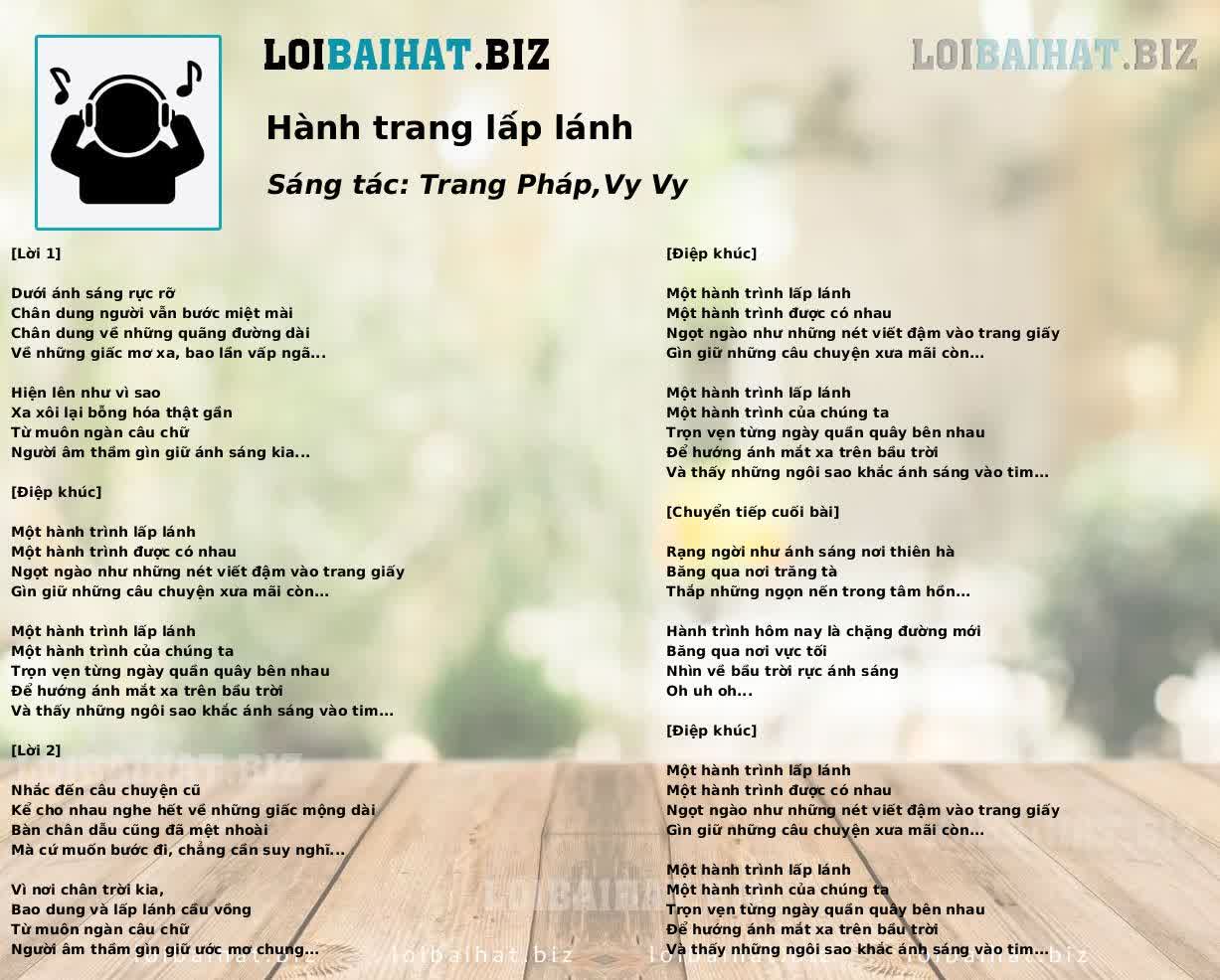 Hành trang lấp lánh