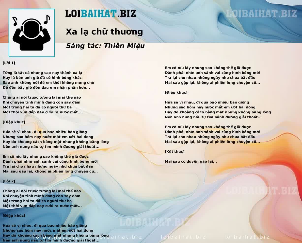 Xa lạ chữ thương