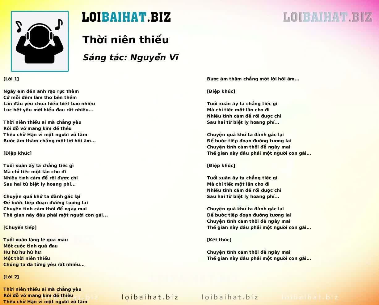 Thời niên thiếu