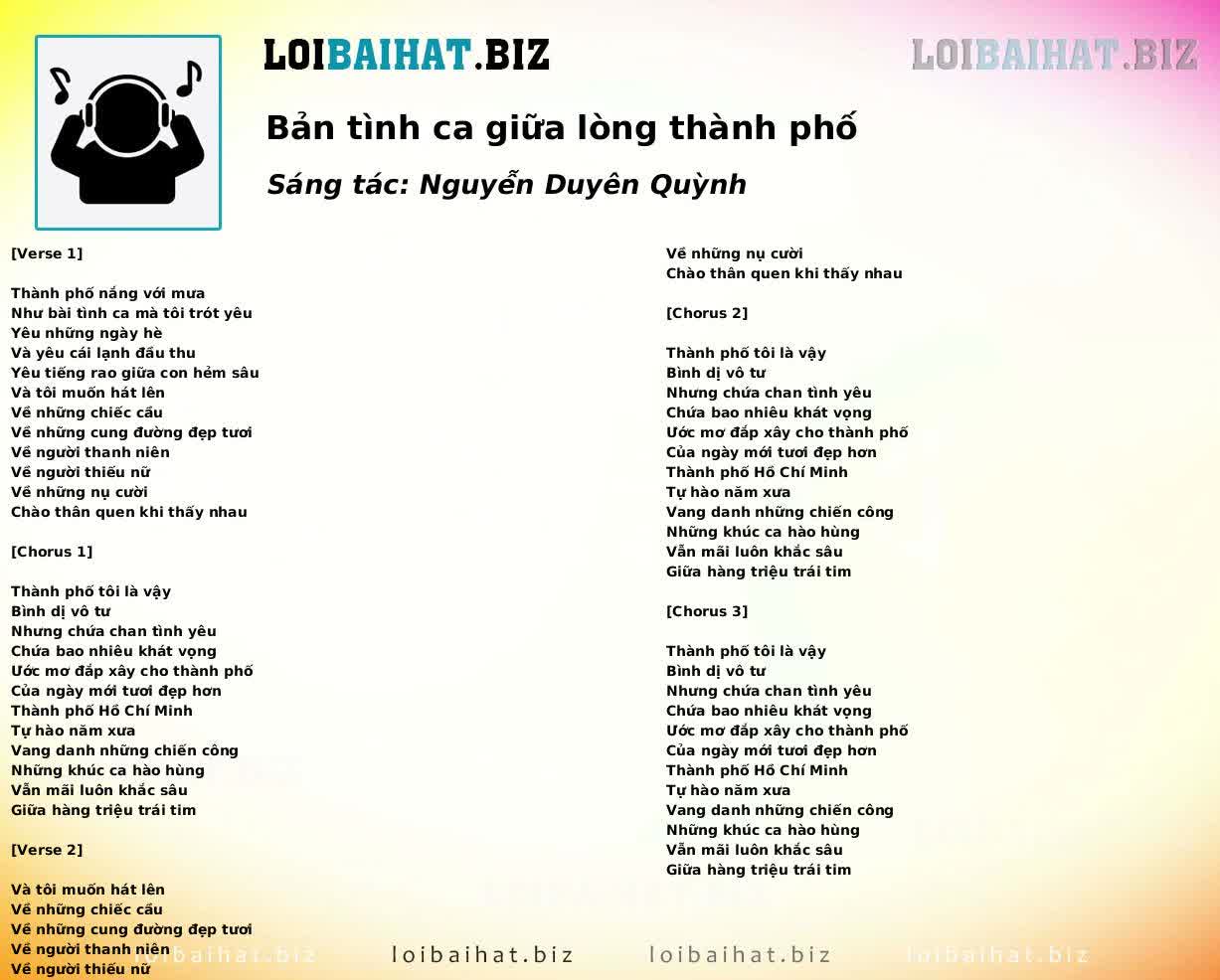 Bản tình ca giữa lòng thành phố