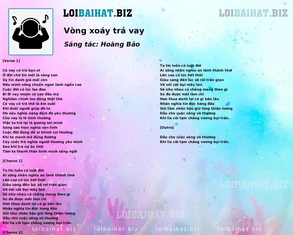 Vòng xoáy trả vay