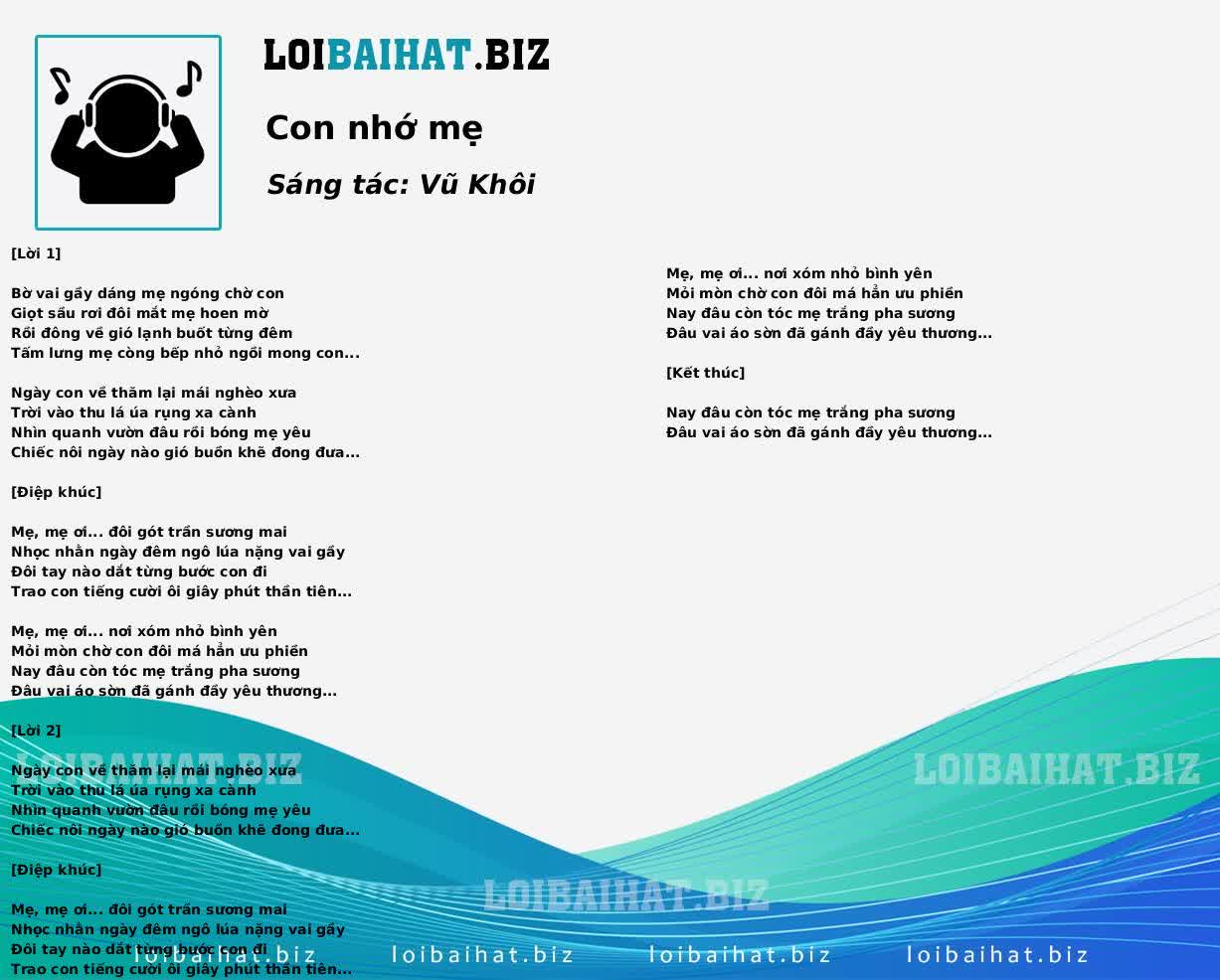 Con nhớ mẹ
