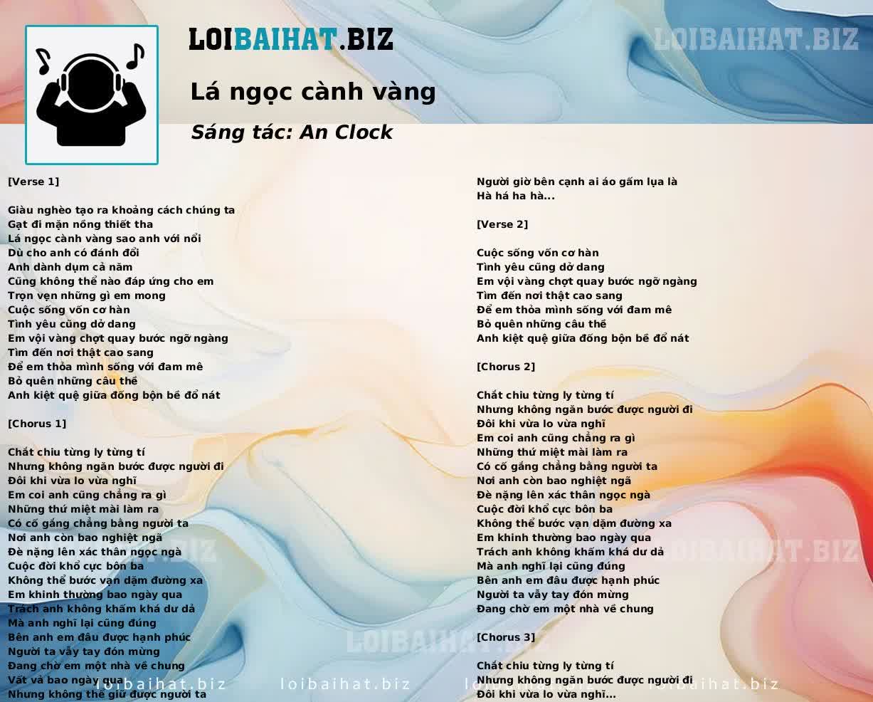 Lá ngọc cành vàng