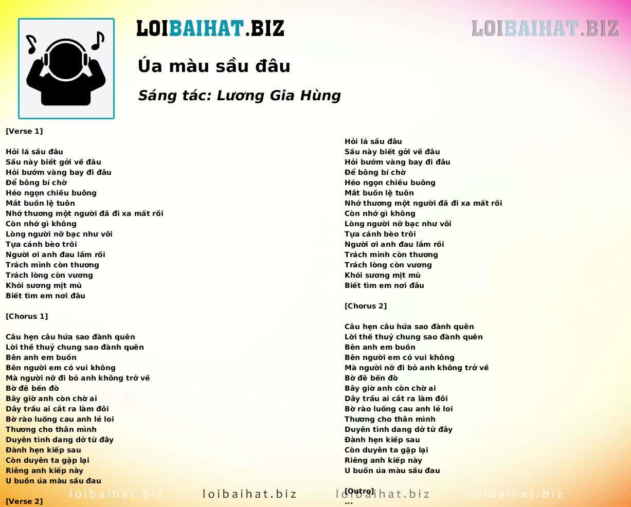 Úa màu sầu đâu