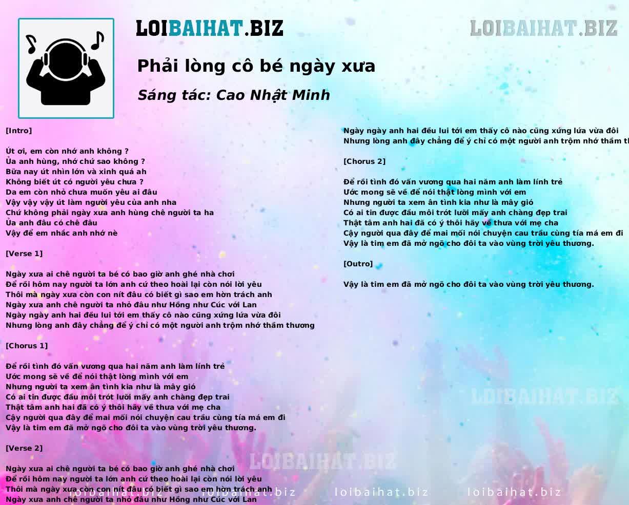 Phải lòng cô bé ngày xưa