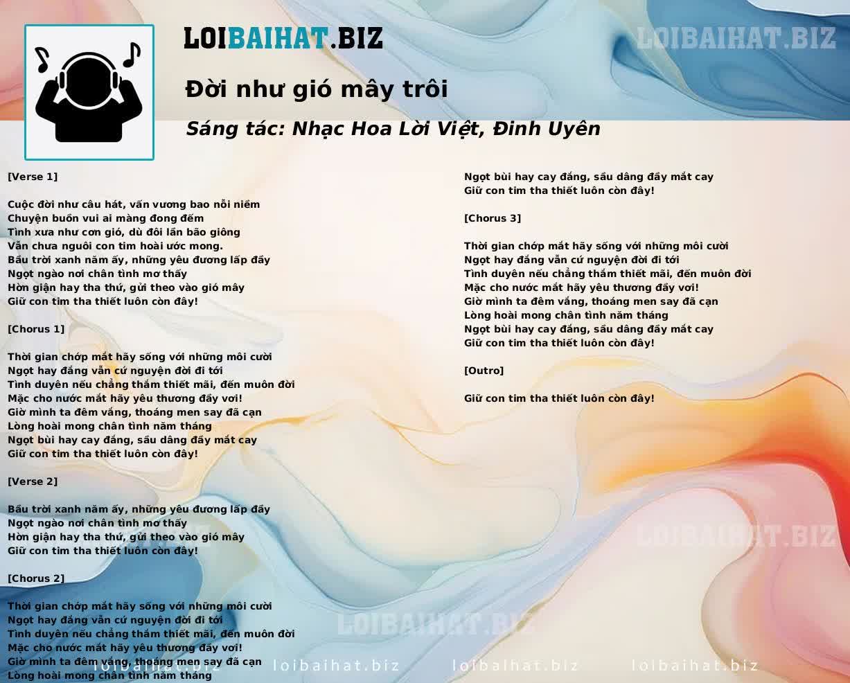 Đời như gió mây trôi