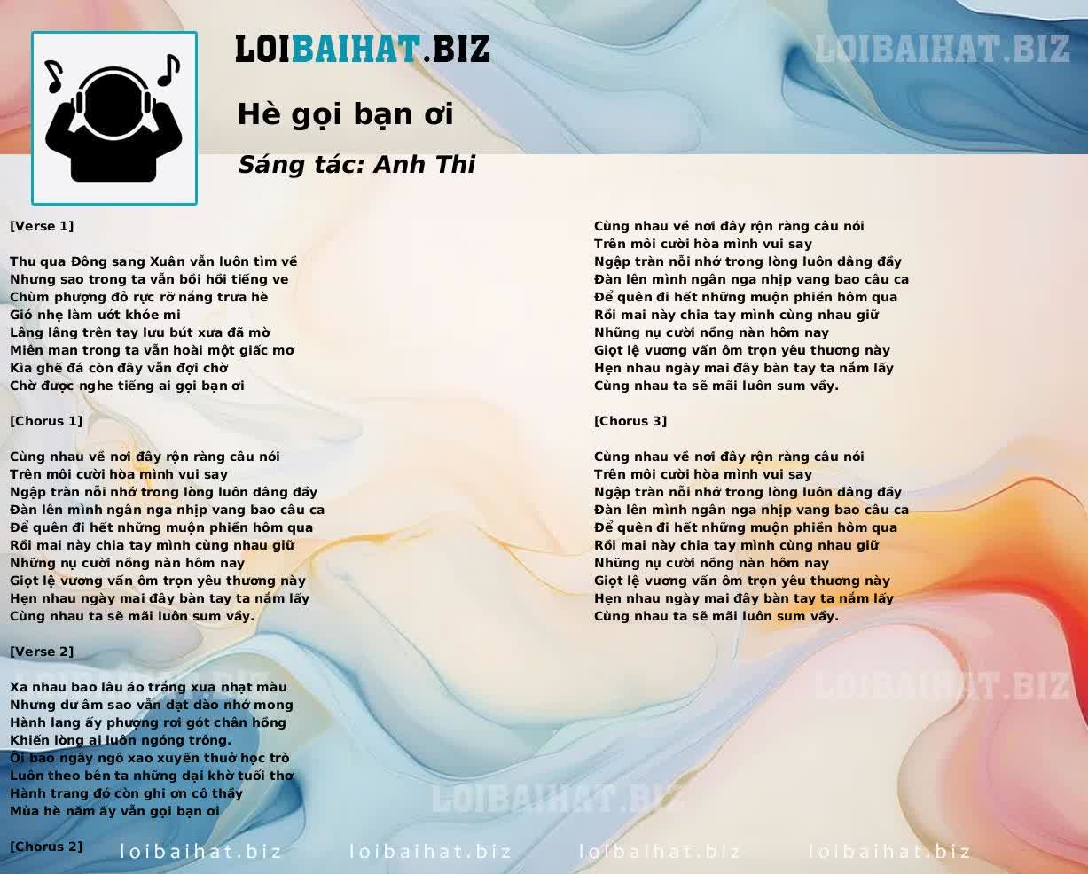 Hè gọi bạn ơi