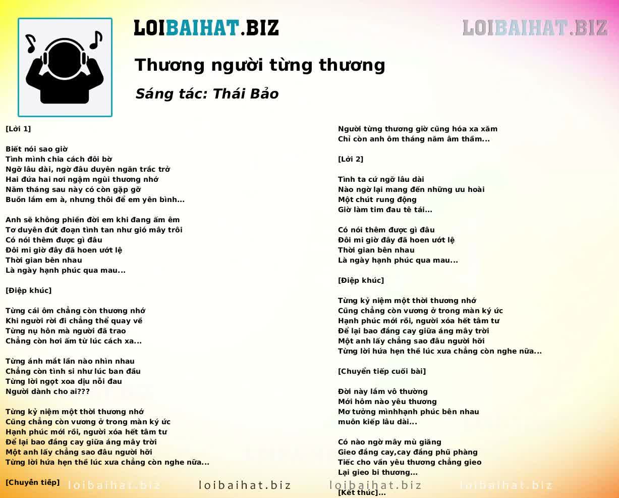 Thương người từng thương