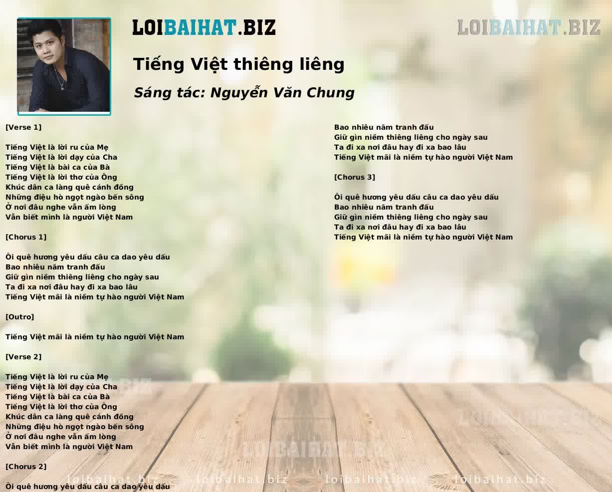 Tiếng Việt thiêng liêng