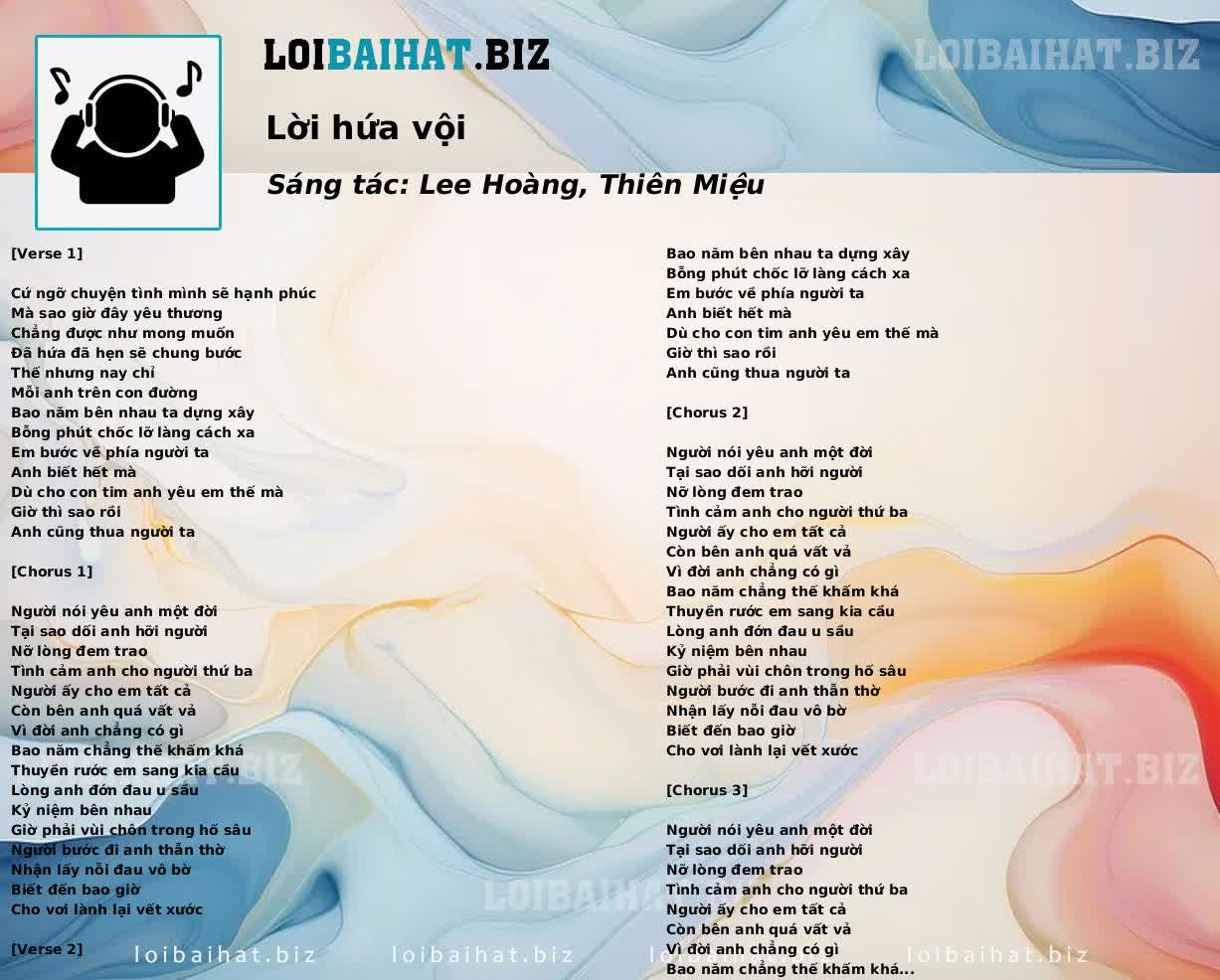 Lời hứa vội