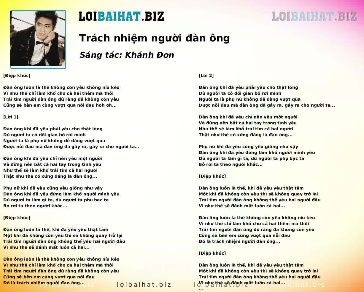 Trách nhiệm người đàn ông