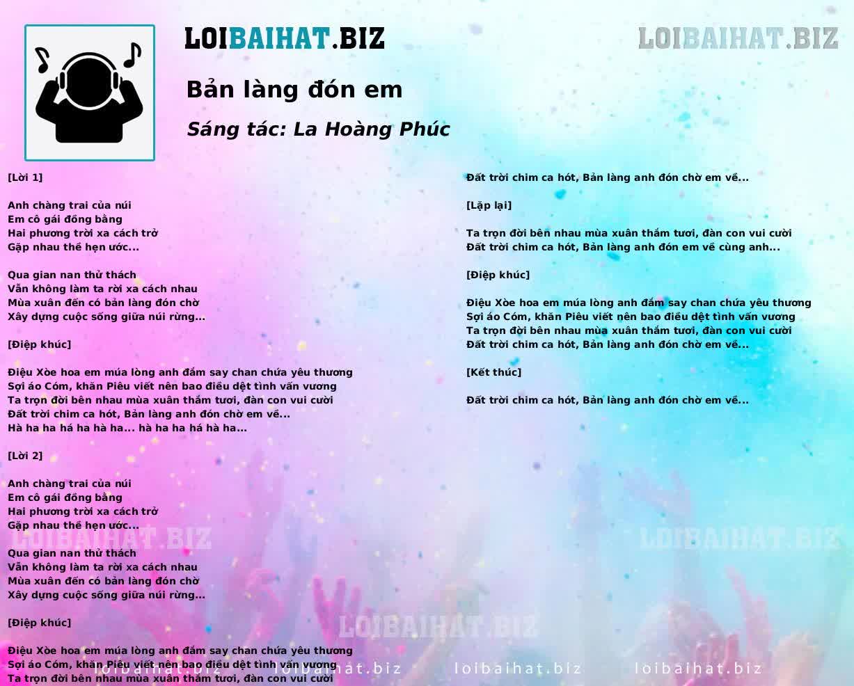 Bản làng đón em