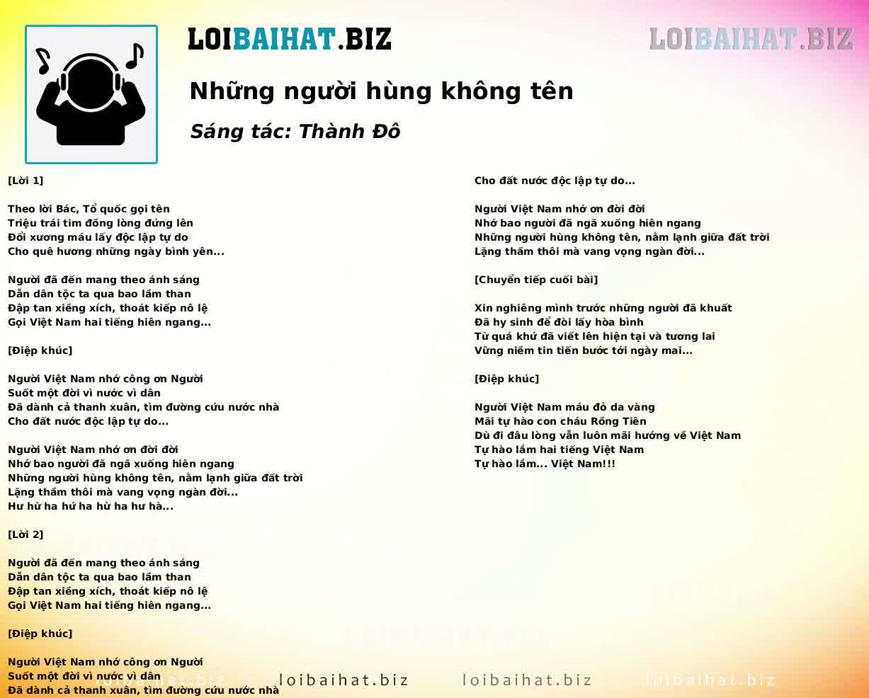 Những người hùng không tên