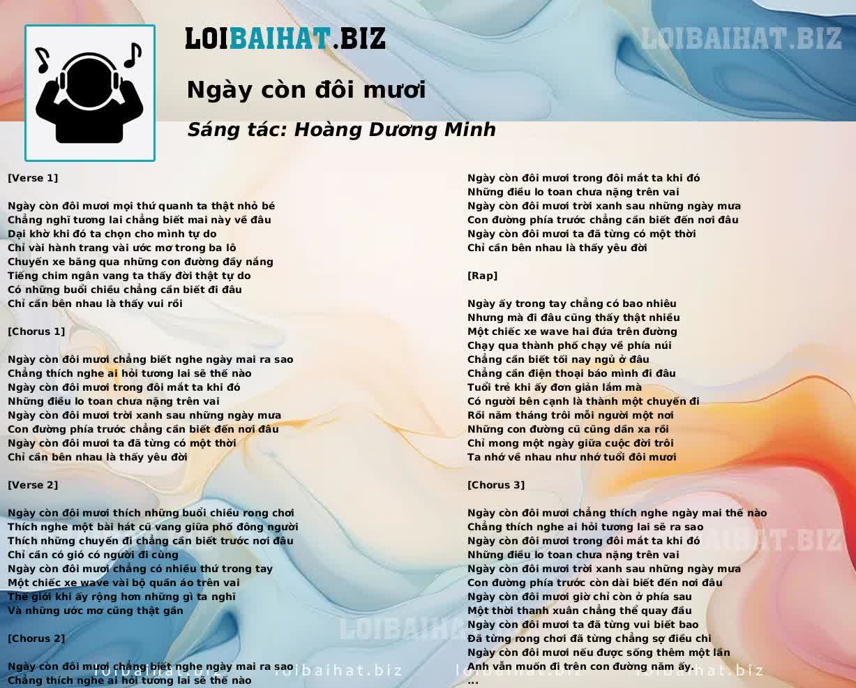 Ngày còn đôi mươi