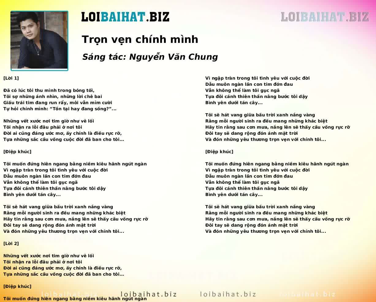 Trọn vẹn chính mình