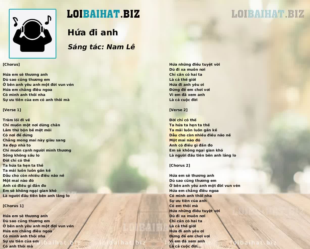 Hứa đi anh