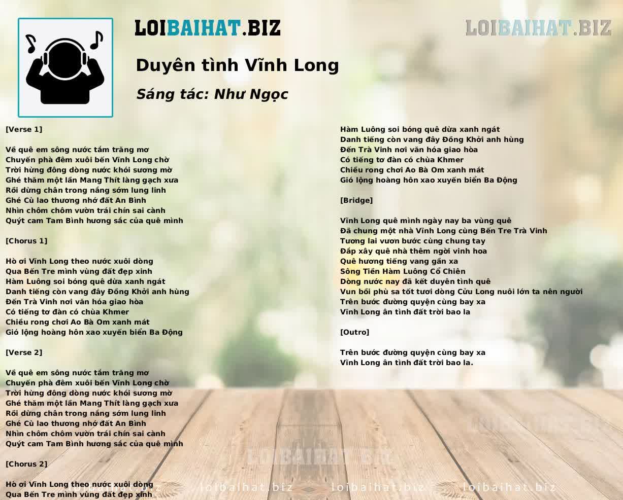Duyên tình Vĩnh Long
