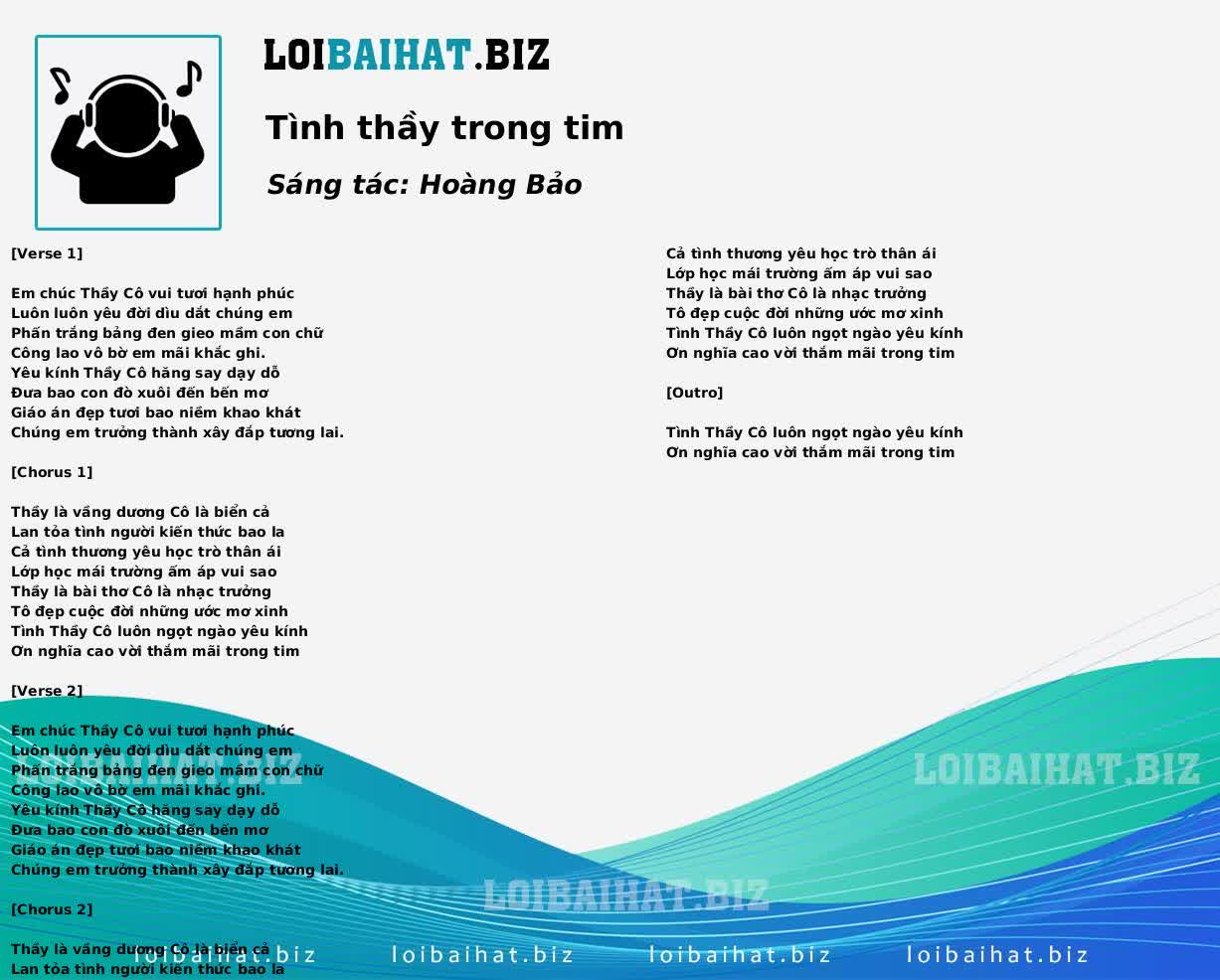 Tình thầy trong tim