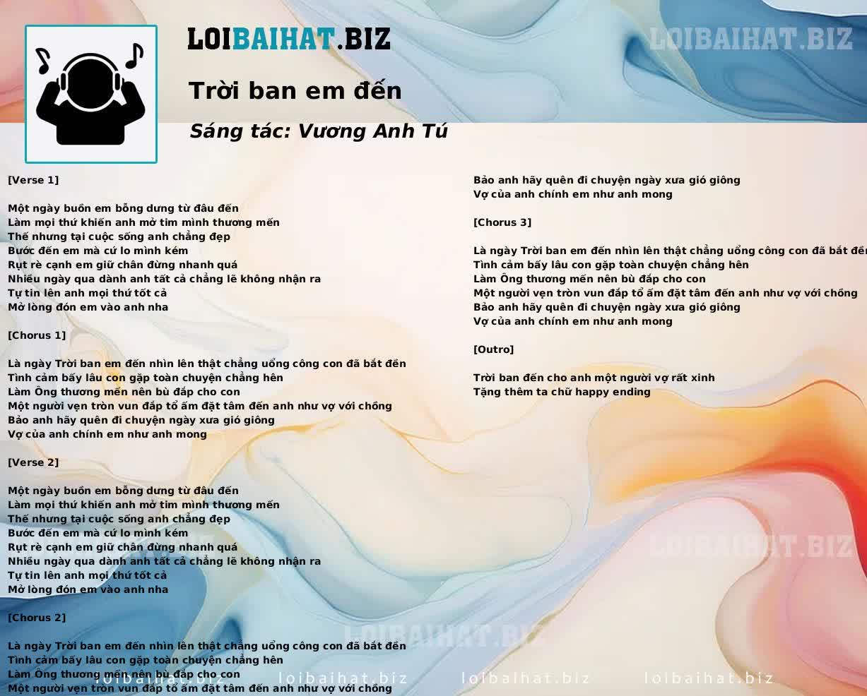 Trời ban em đến