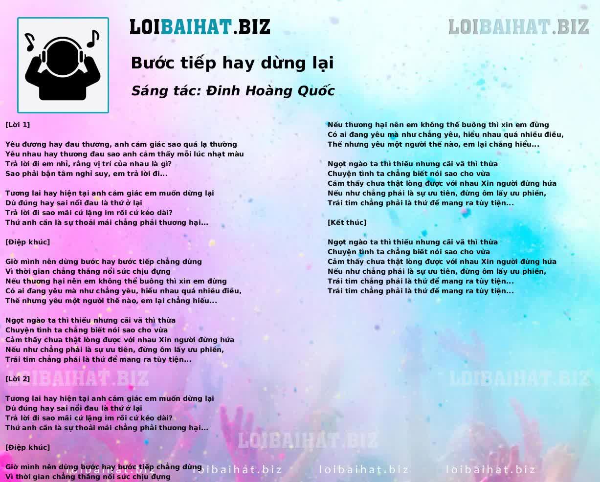 Bước tiếp hay dừng lại