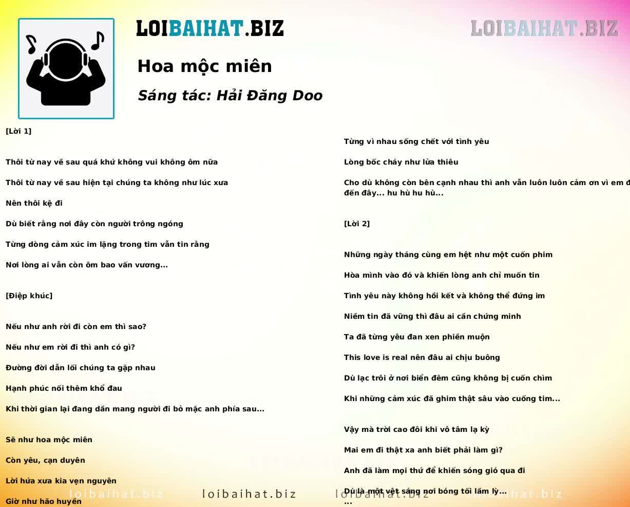 Hoa mộc miên
