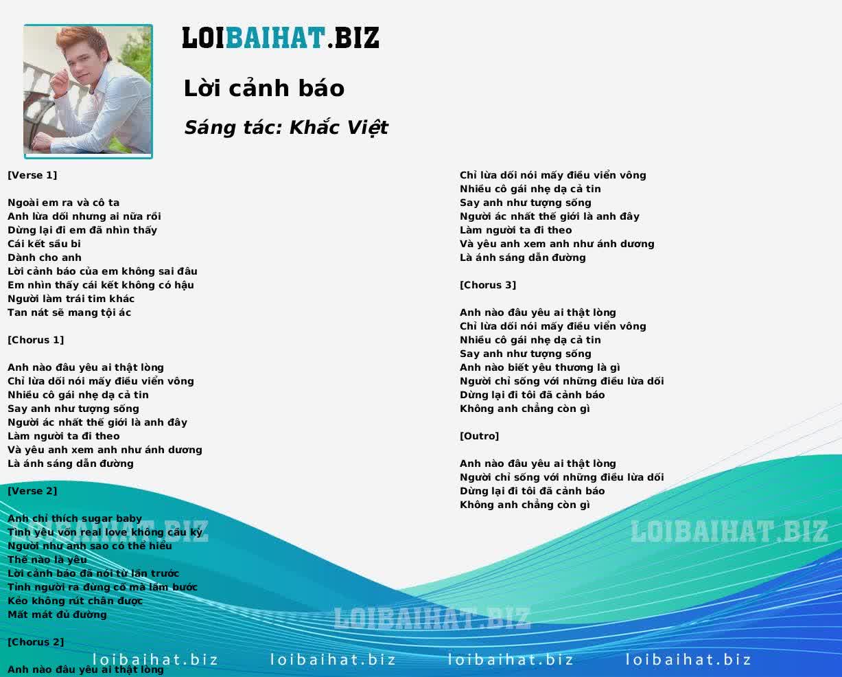 Lời cảnh báo