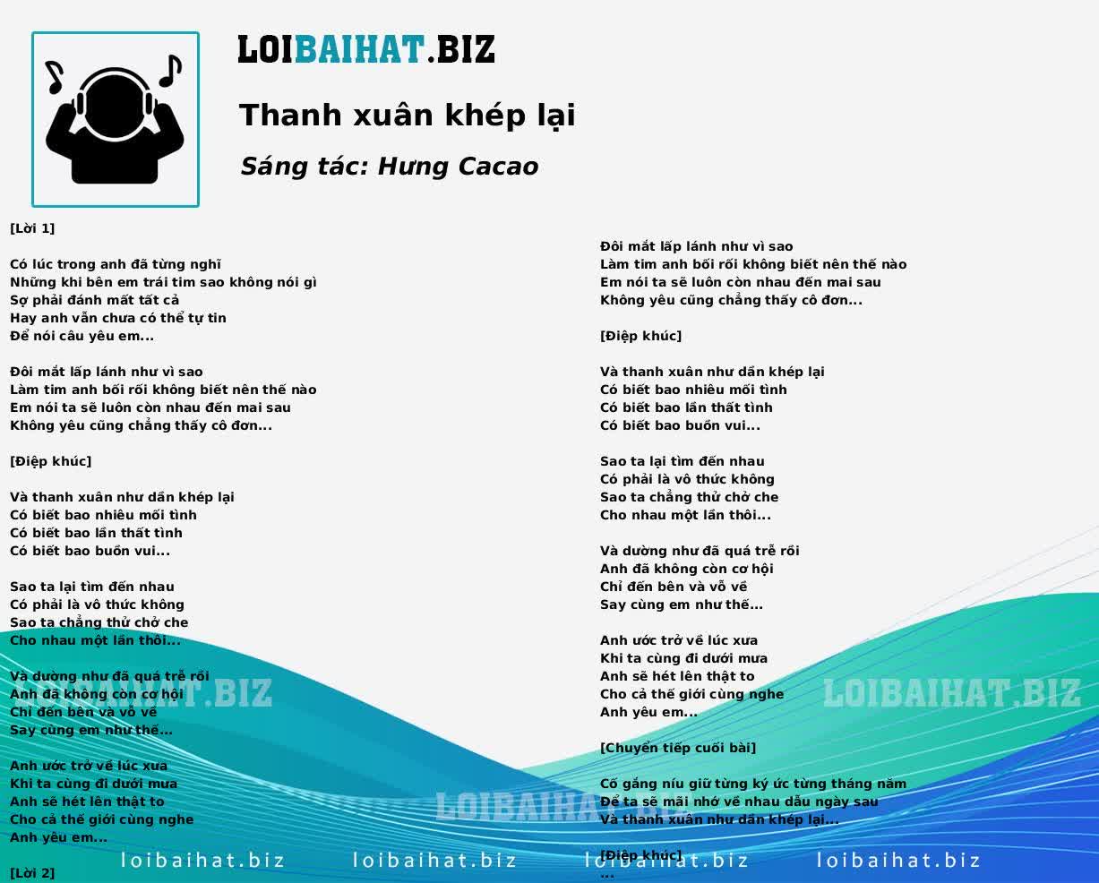 Thanh xuân khép lại