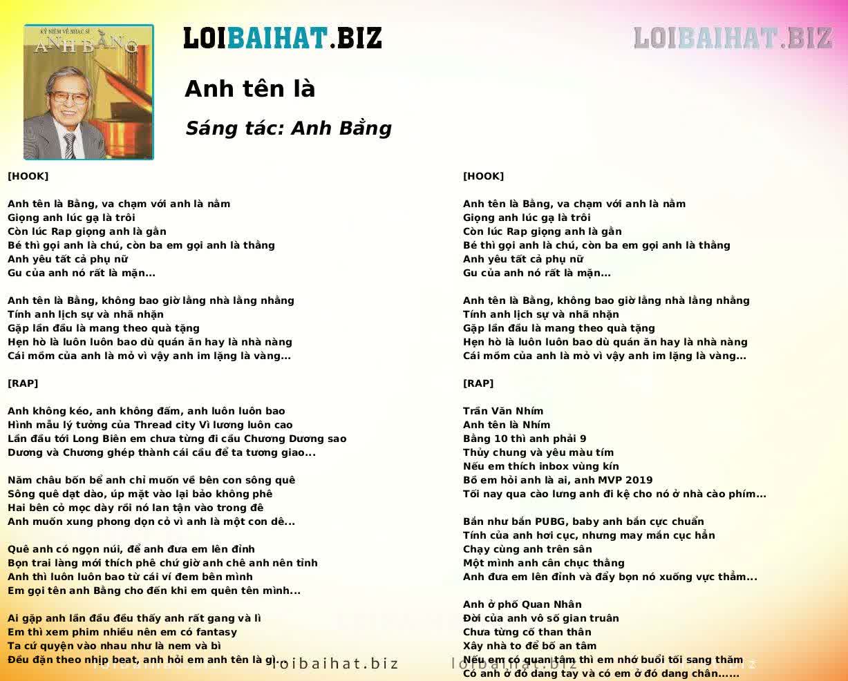 Anh tên là
