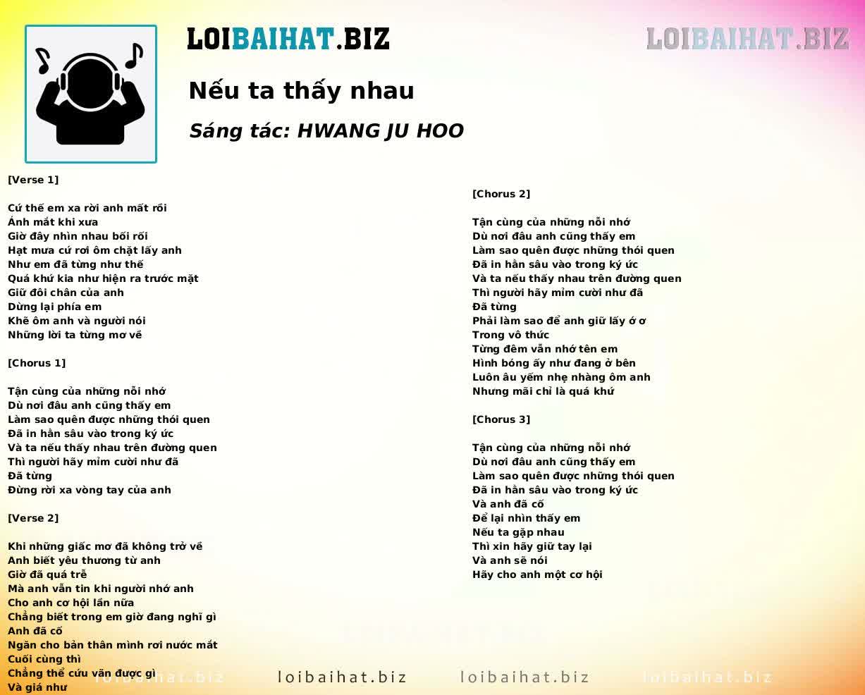 Nếu ta thấy nhau