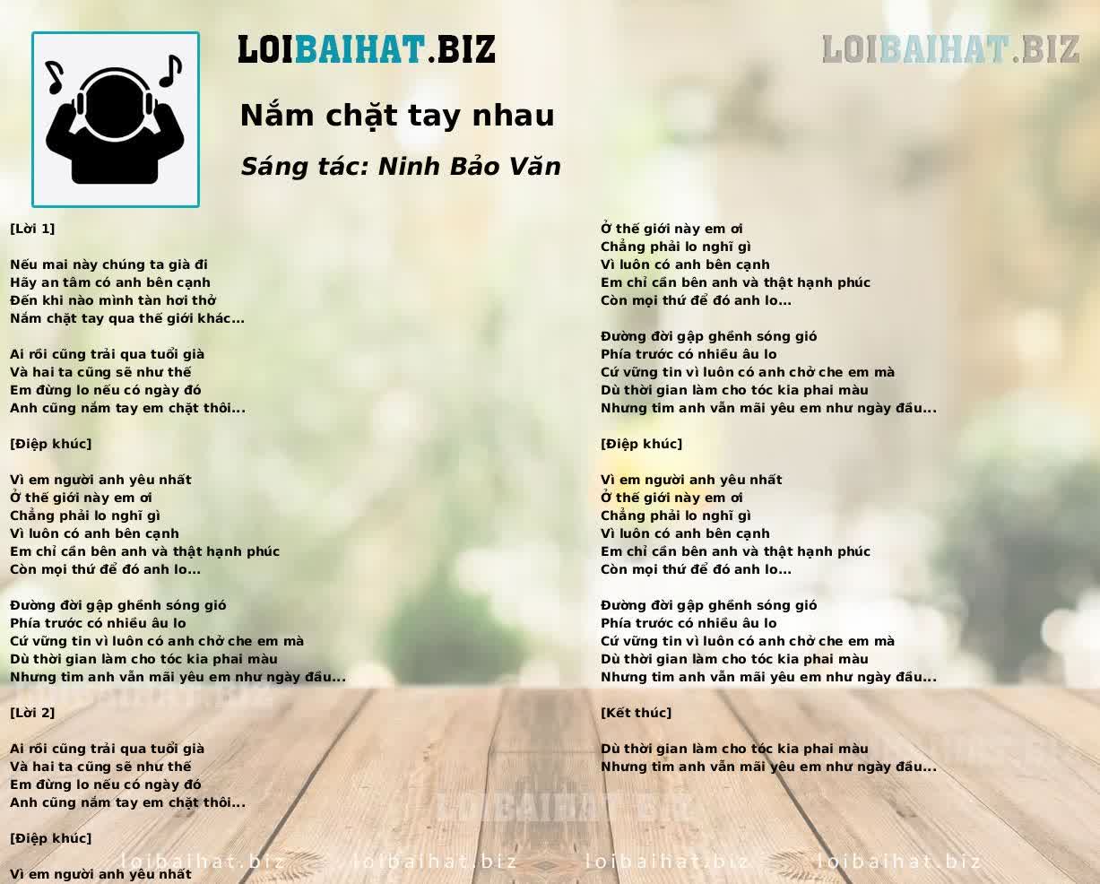 Nắm chặt tay nhau