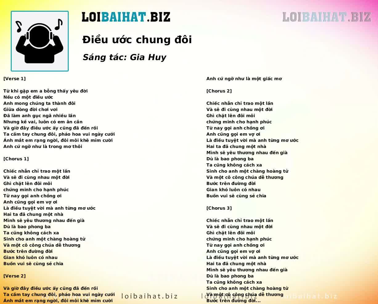 Điều ước chung đôi