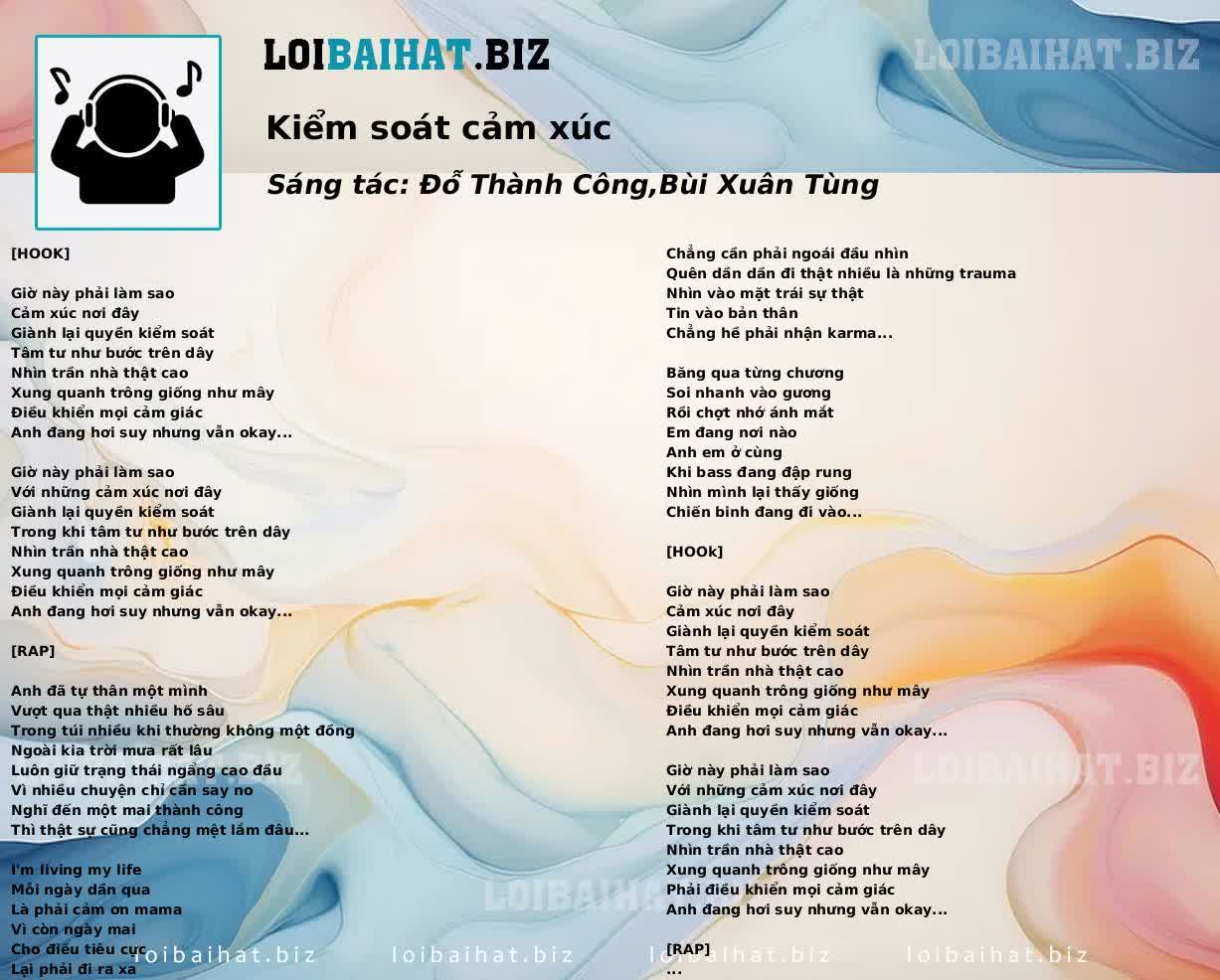 Kiểm soát cảm xúc