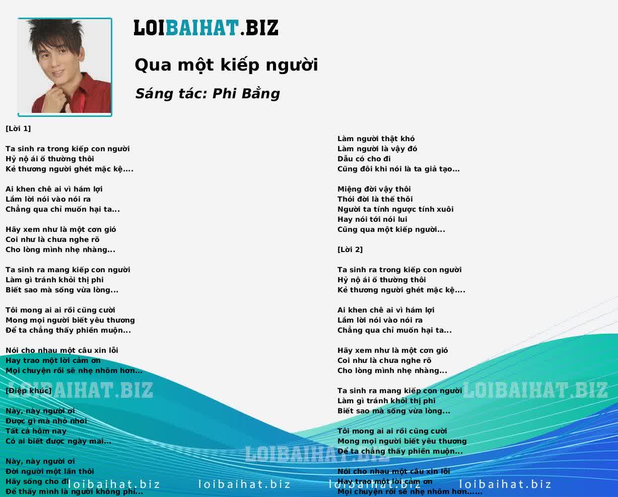 Qua một kiếp người