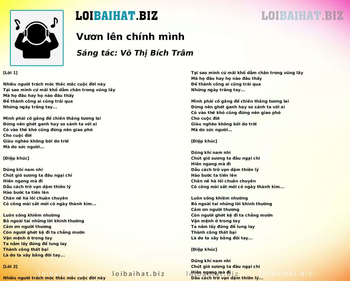Vươn lên chính mình
