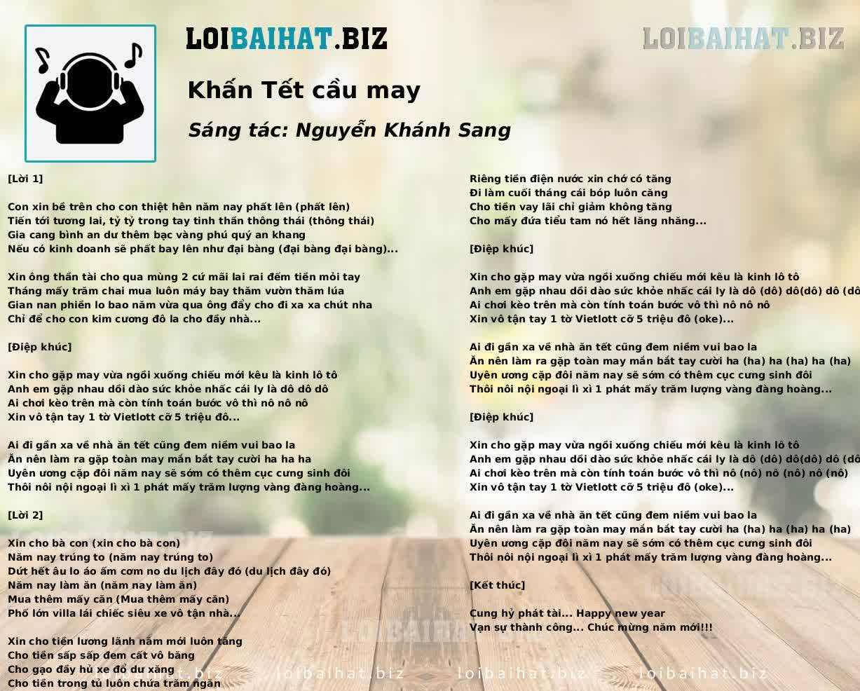 Khấn Tết cầu may